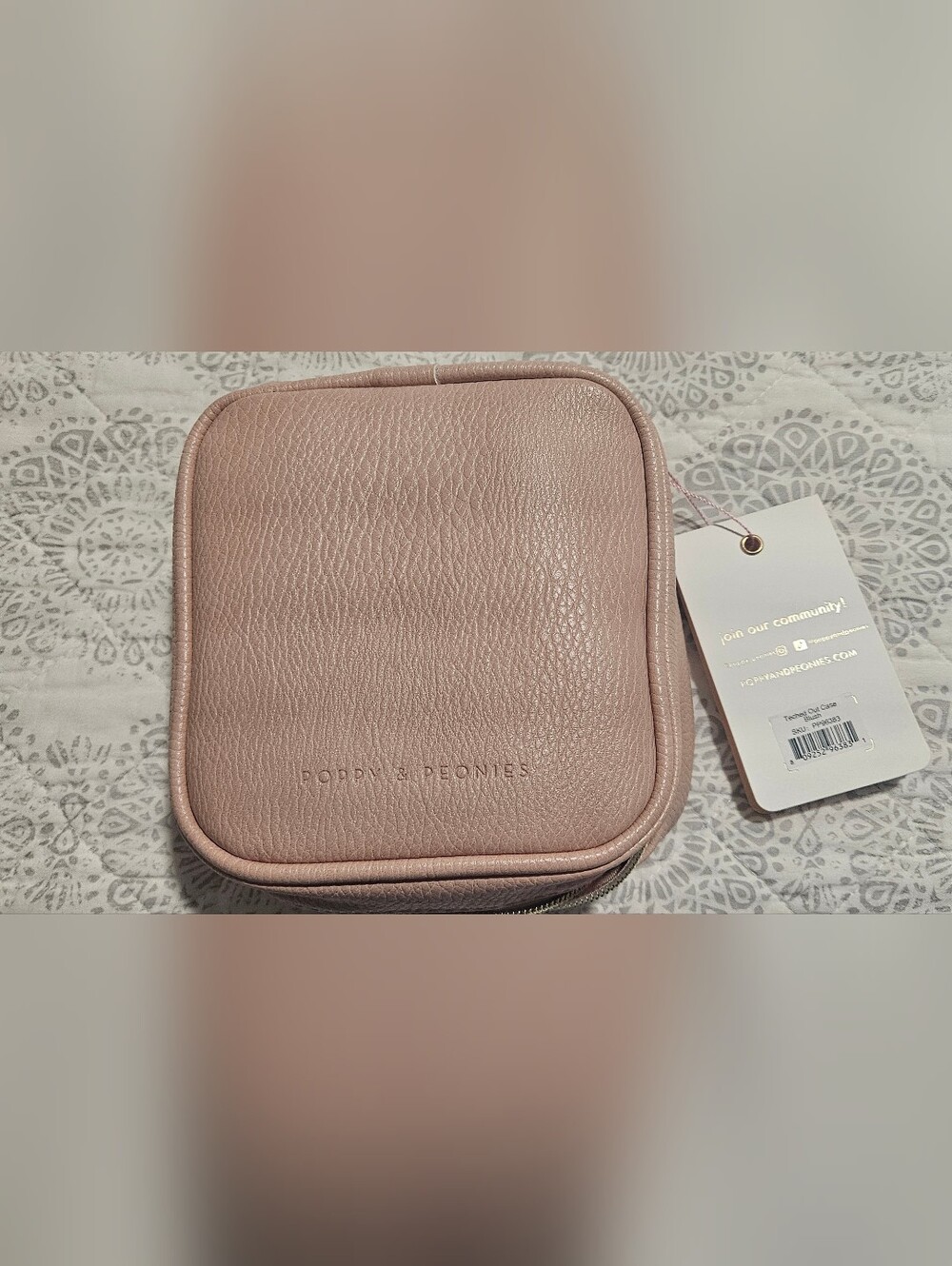 Poppy & Peonies Blush Mini Downtown And Tech Case - Picture 5 of 6